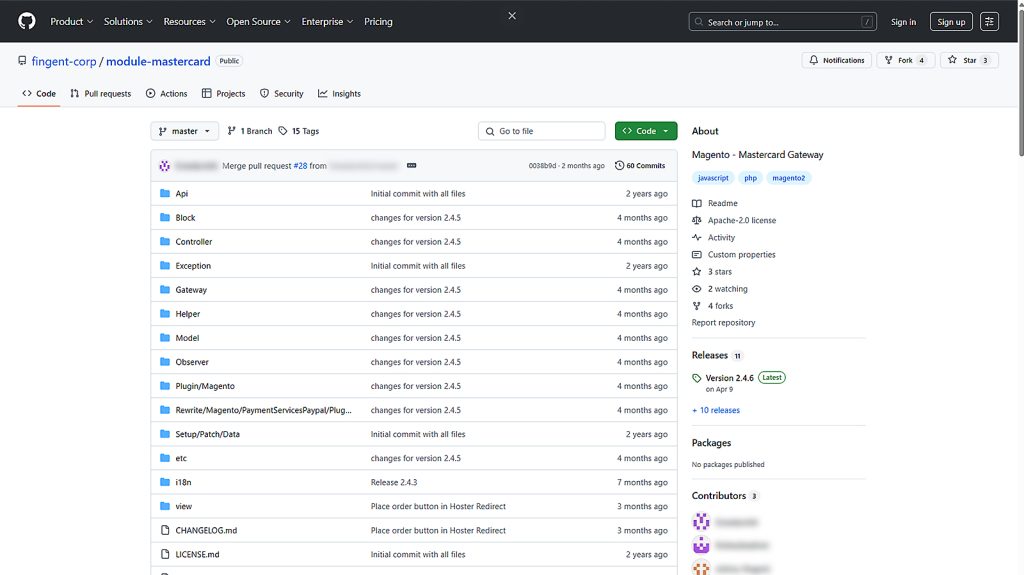 Image of Fingent GitHub repository.