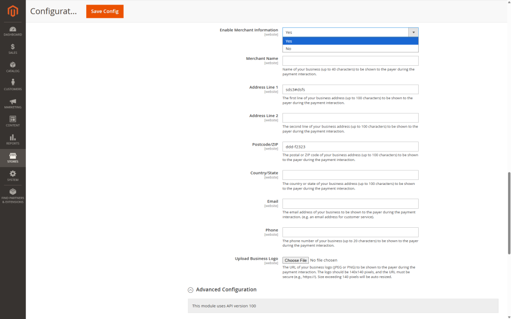 MerchantInfo