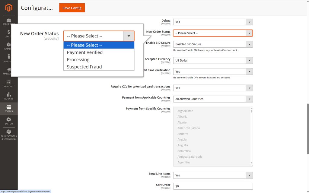 New Order Status: Declare how successfully placed orders are labeled in the Magento Platform after being processed