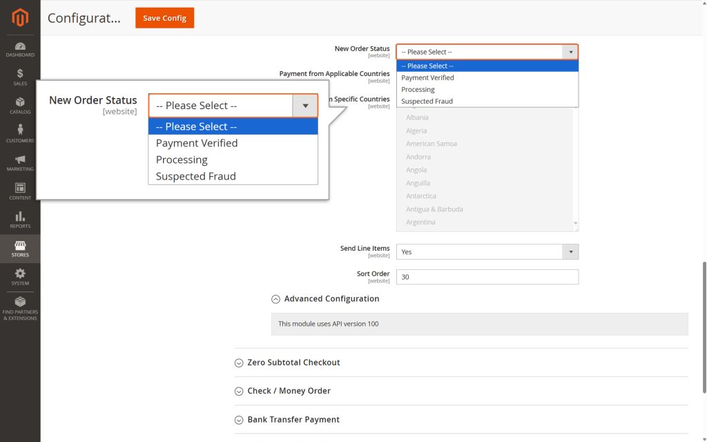 New Order Status: Declare how successfully placed orders are labeled in the Magento Platform after being processed