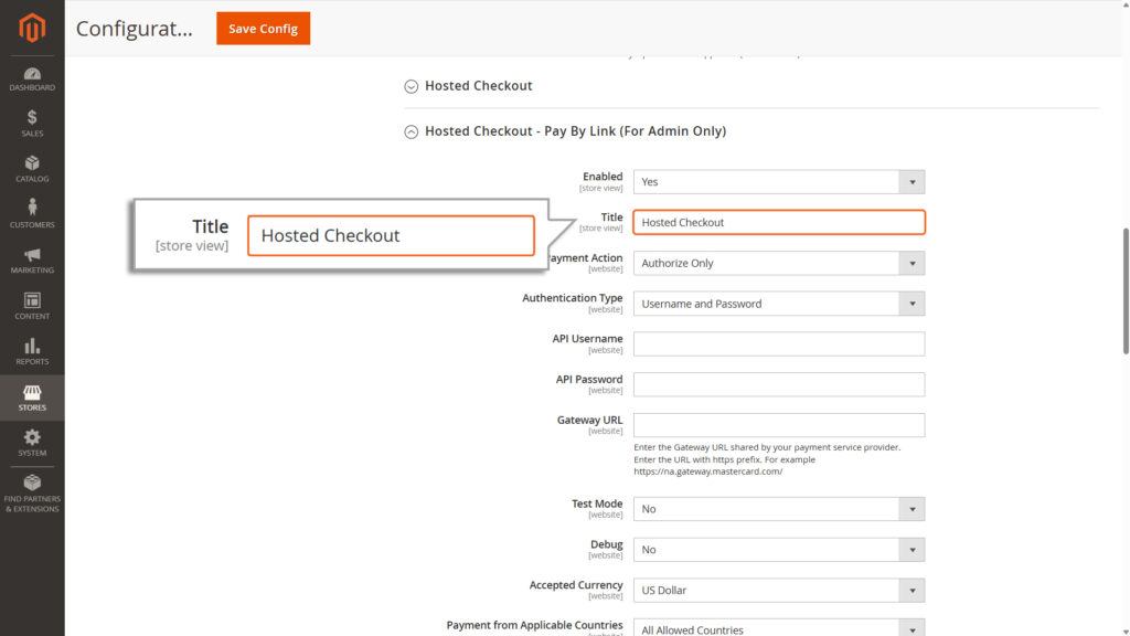 Image of Title field